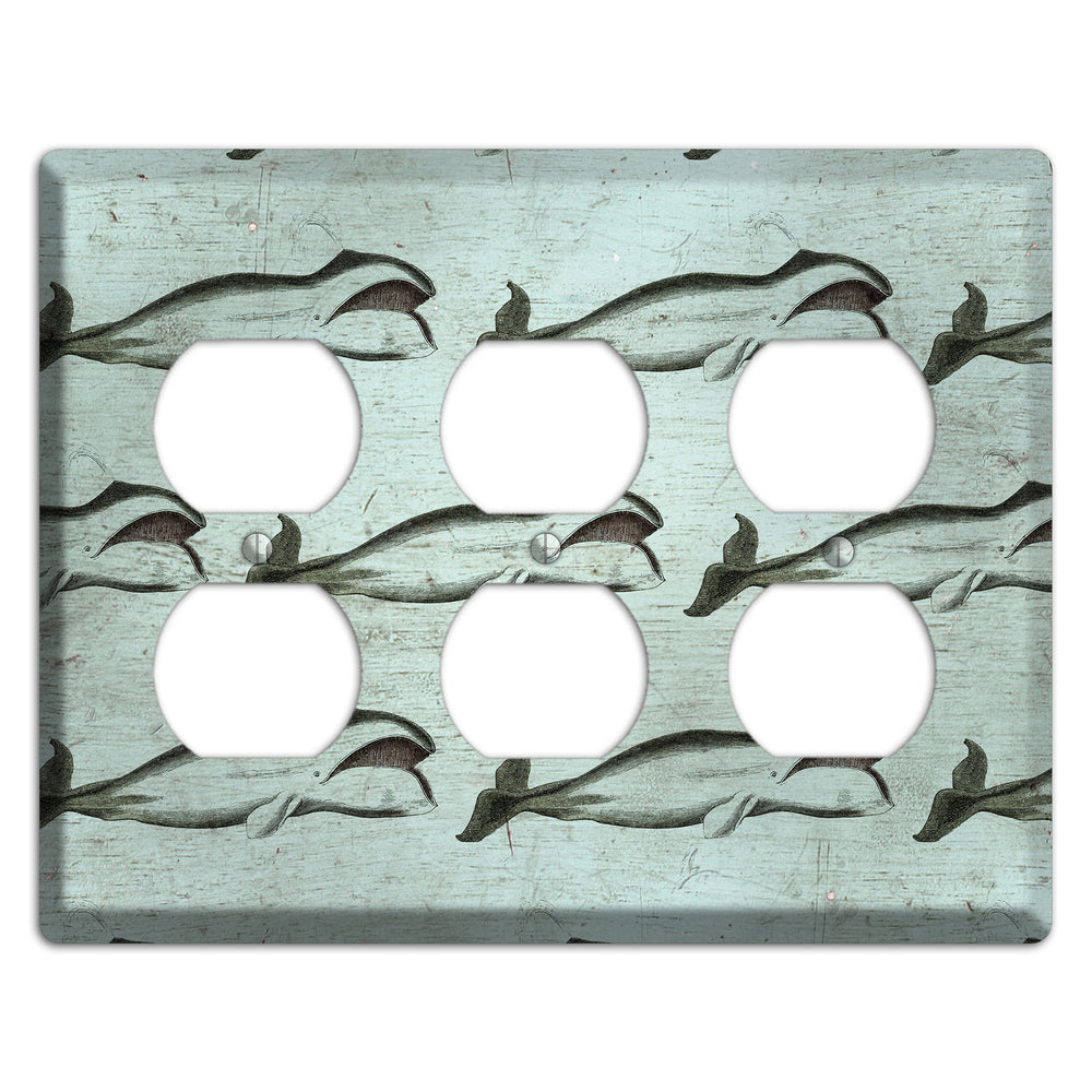Whale Watch 3 Duplex Wallplate