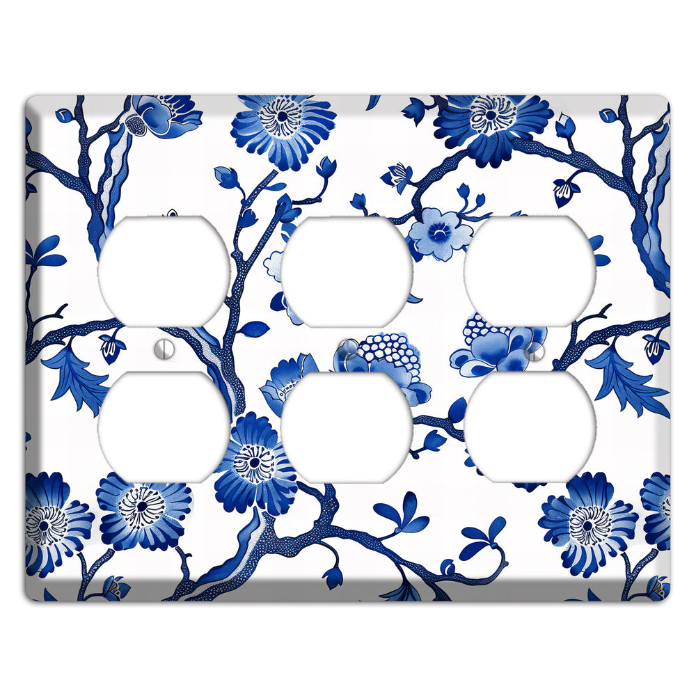 Porcelain Garden Reverie 3 Duplex Wallplate