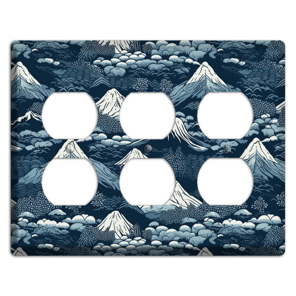 Summit & Fog 3 Duplex Wallplate