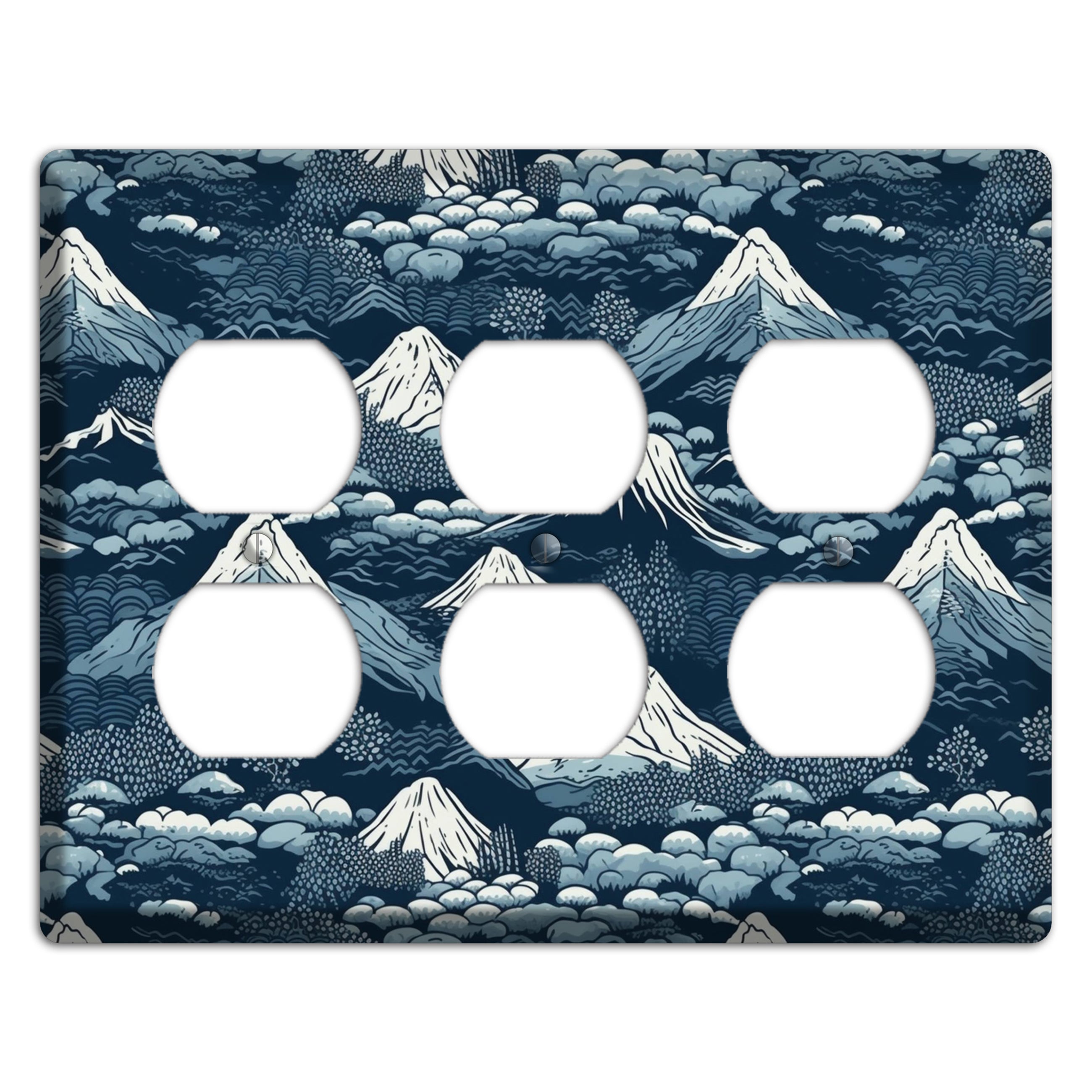 Summit & Fog 3 Duplex Wallplate