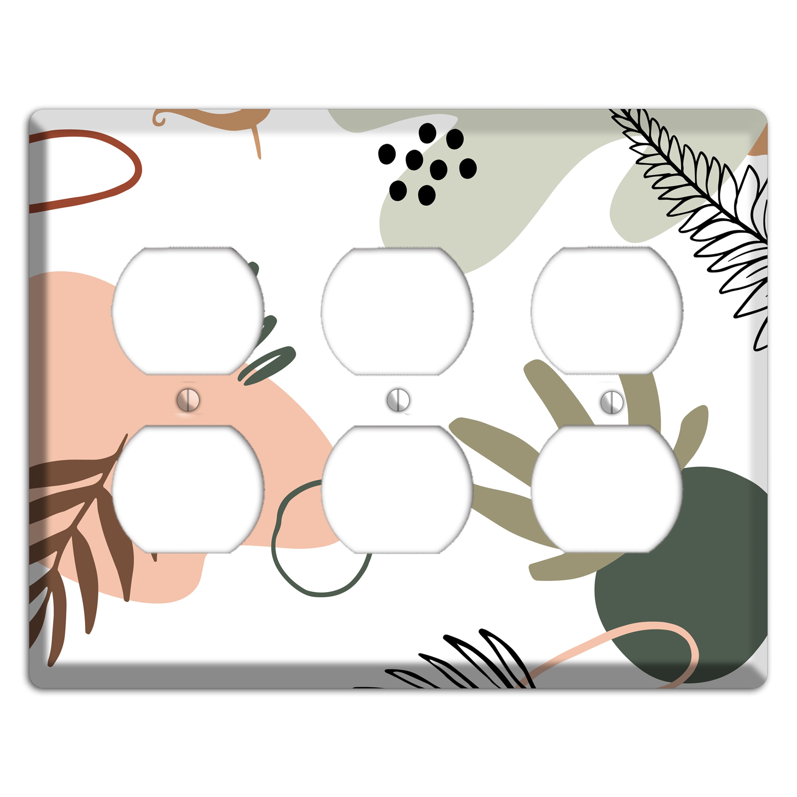 Botanical Scatter 3 Duplex Wallplate