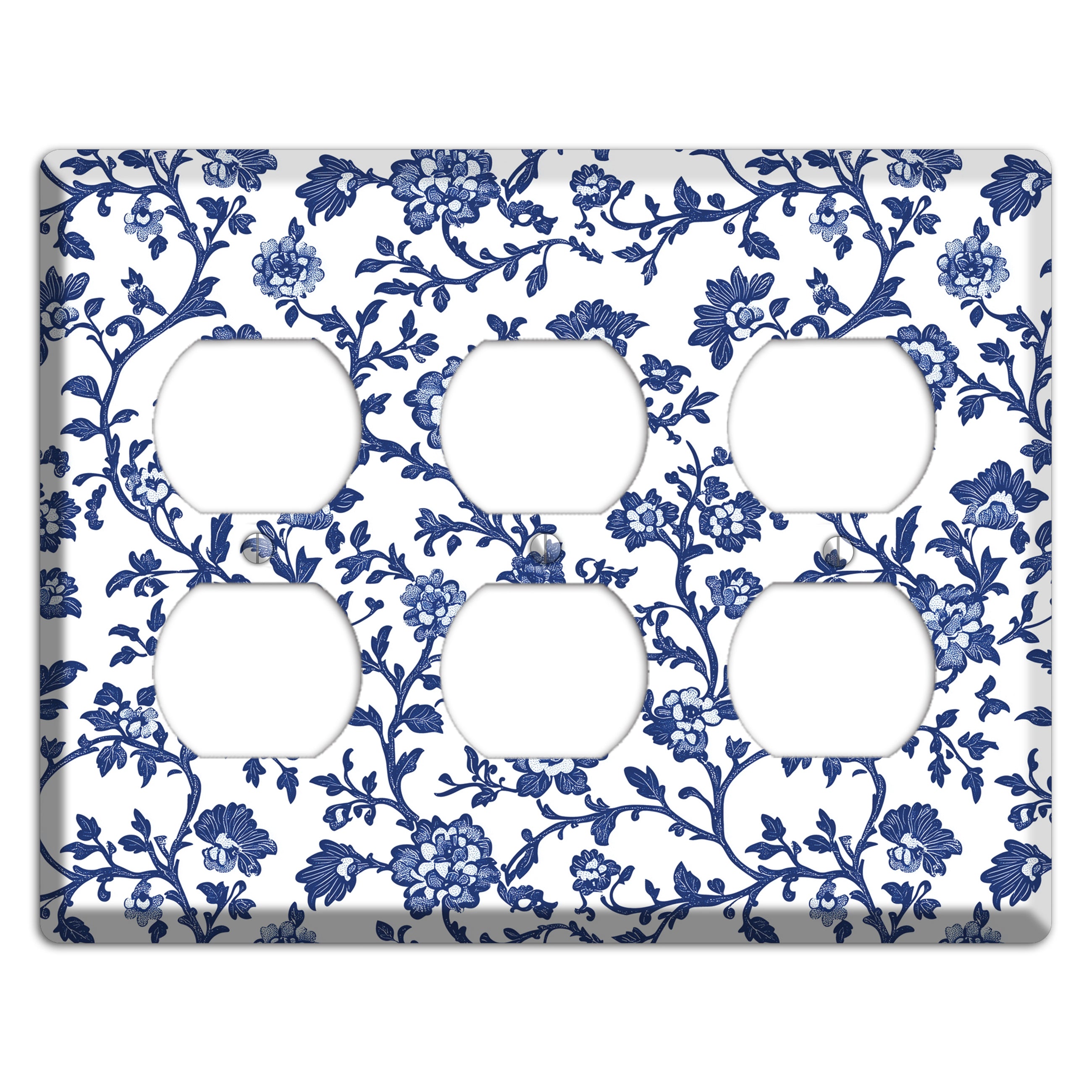 Porcelain Vine Reverie 3 Duplex Wallplate