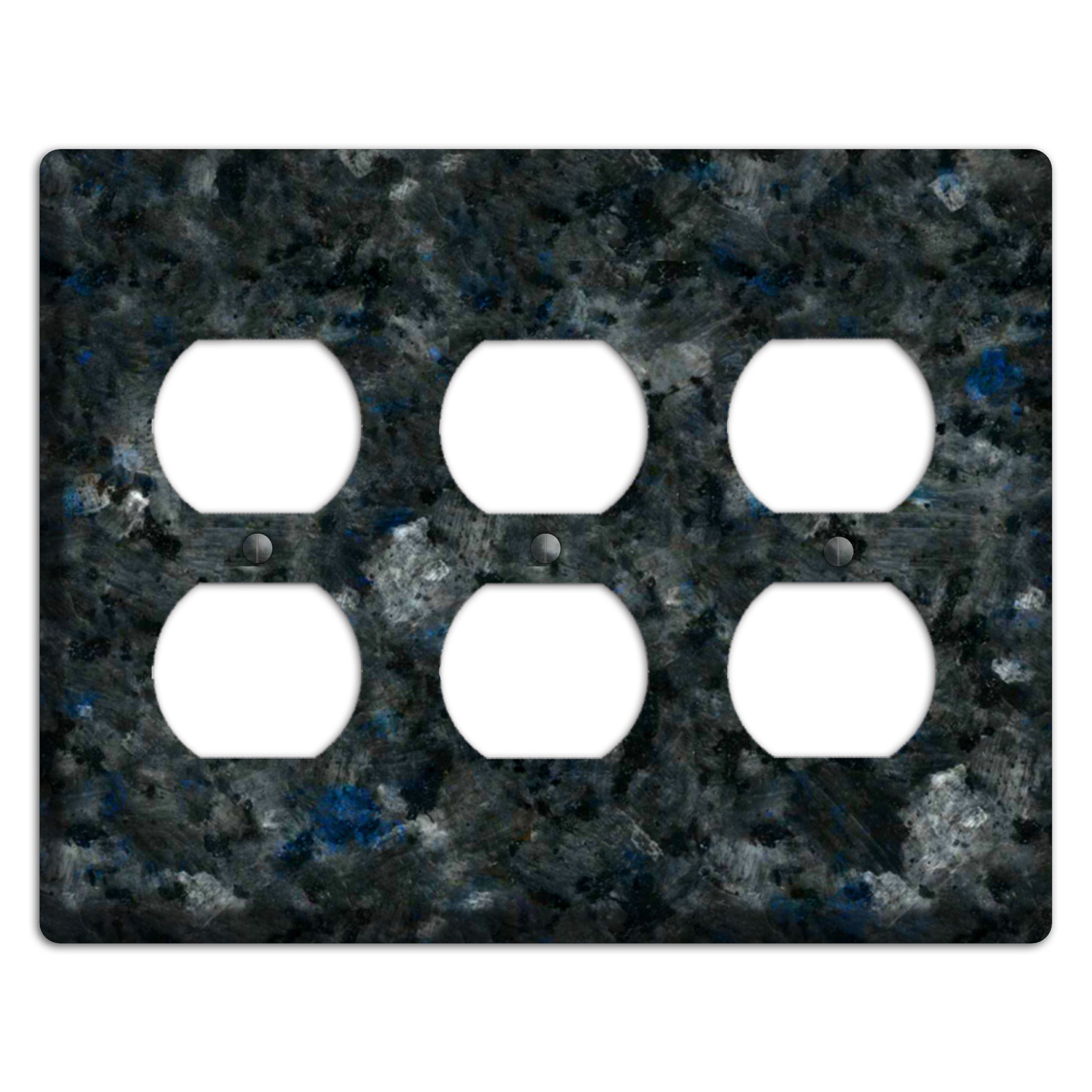 Blue Pearl GT Granite 3 Duplex Wallplate