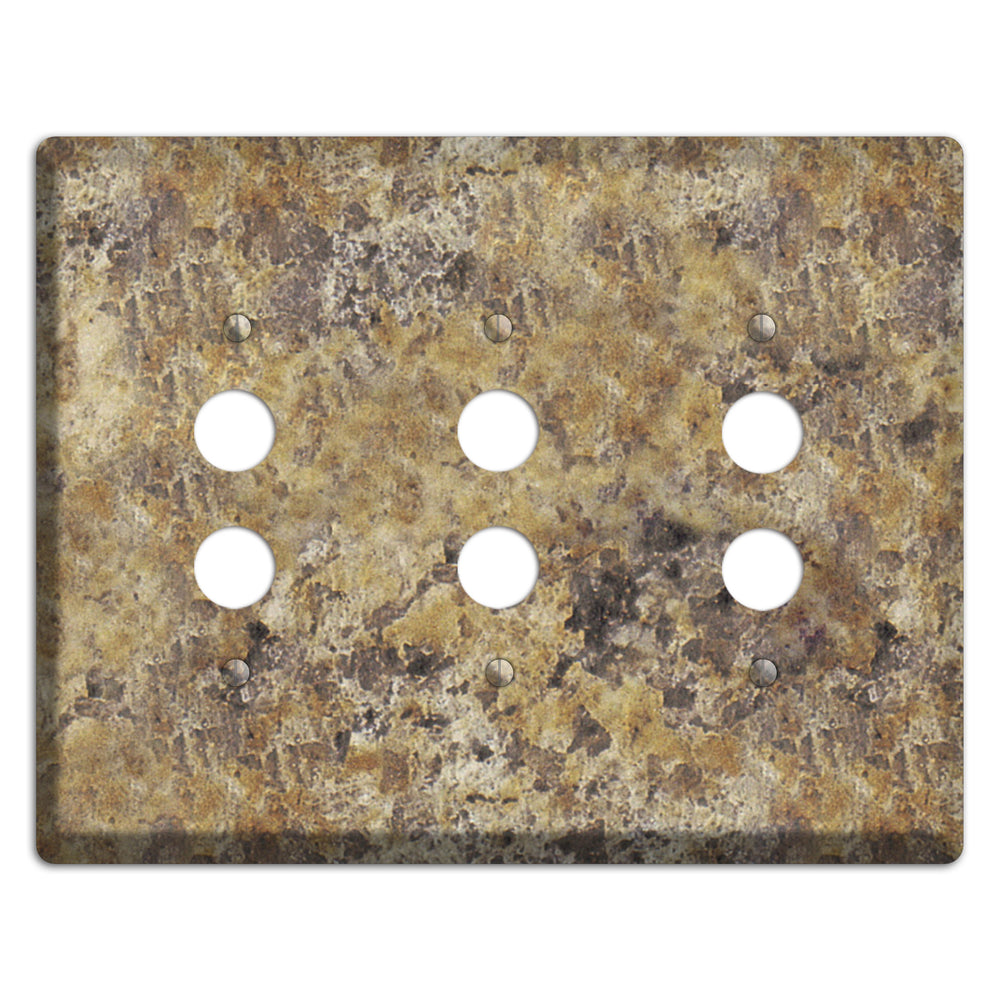 Venetian Gold Granite 3 Pushbutton Wallplate