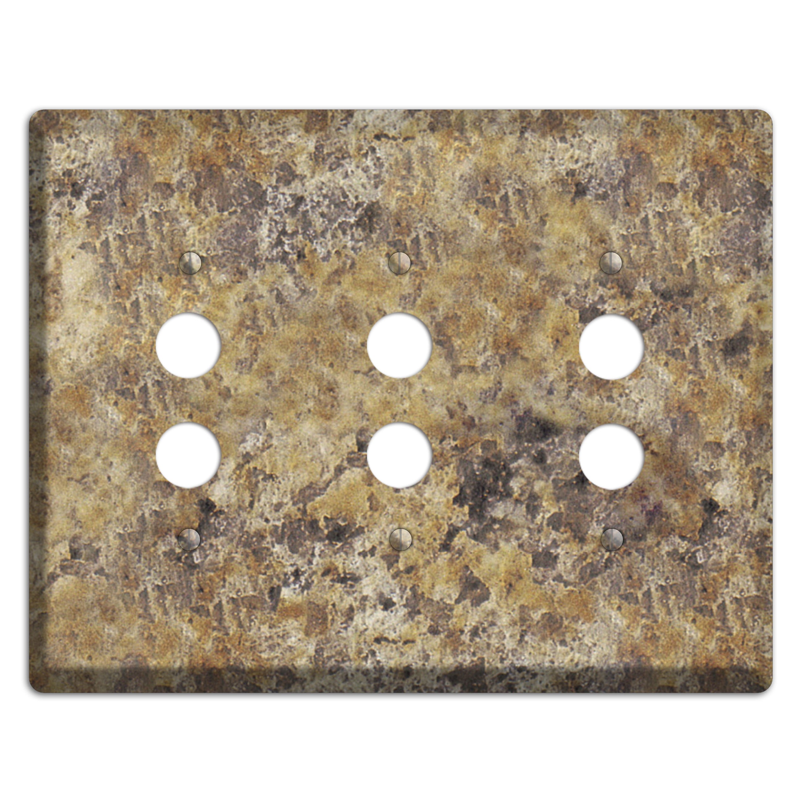 Venetian Gold Granite 3 Pushbutton Wallplate