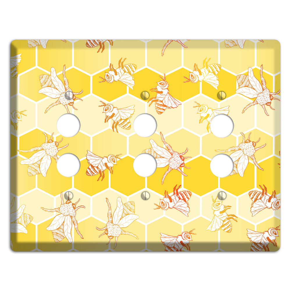 Hive & Flutter 3 Pushbutton Wallplate