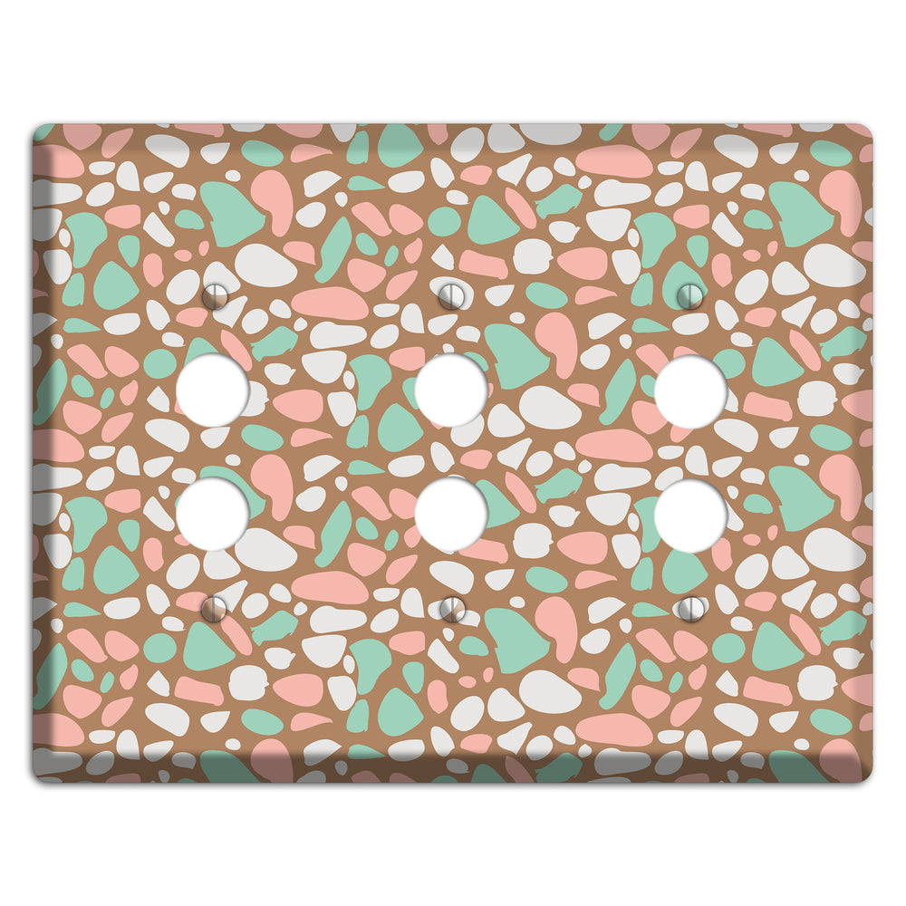 Ginger Mint Chip 3 Pushbutton Wallplate