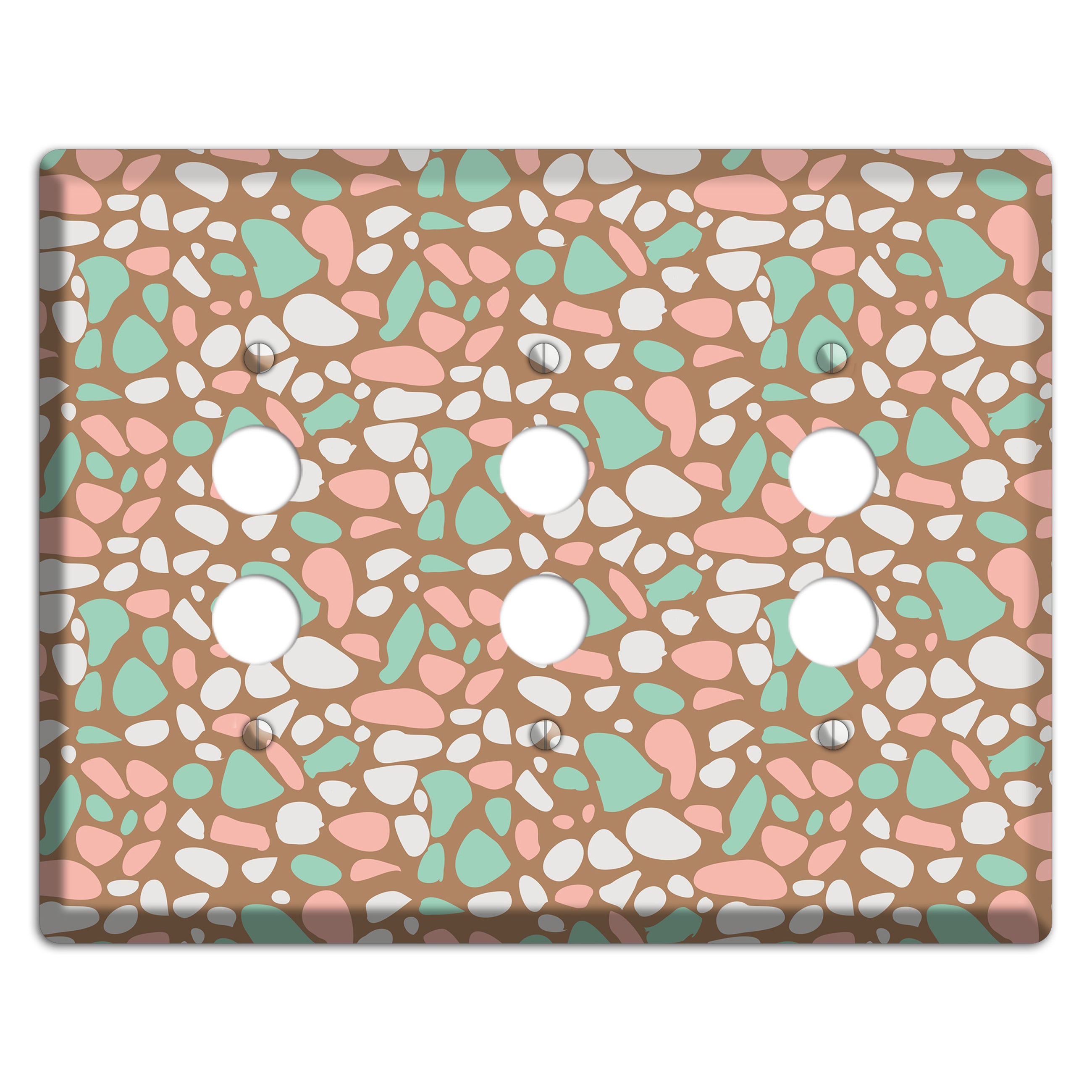 Ginger Mint Chip 3 Pushbutton Wallplate