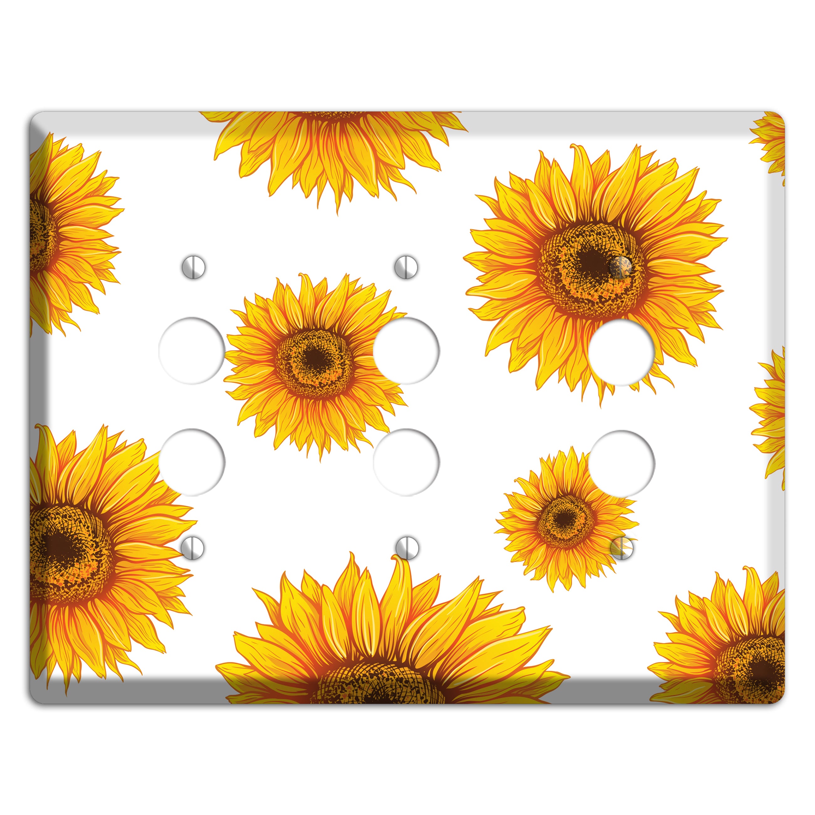 Solar Bloom Scatter 3 Pushbutton Wallplate