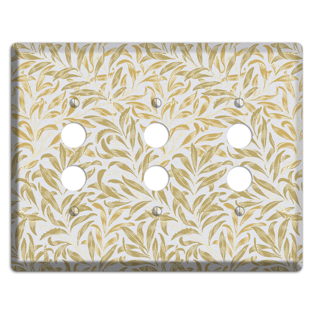 Gilded Meadow 3 Pushbutton Wallplate