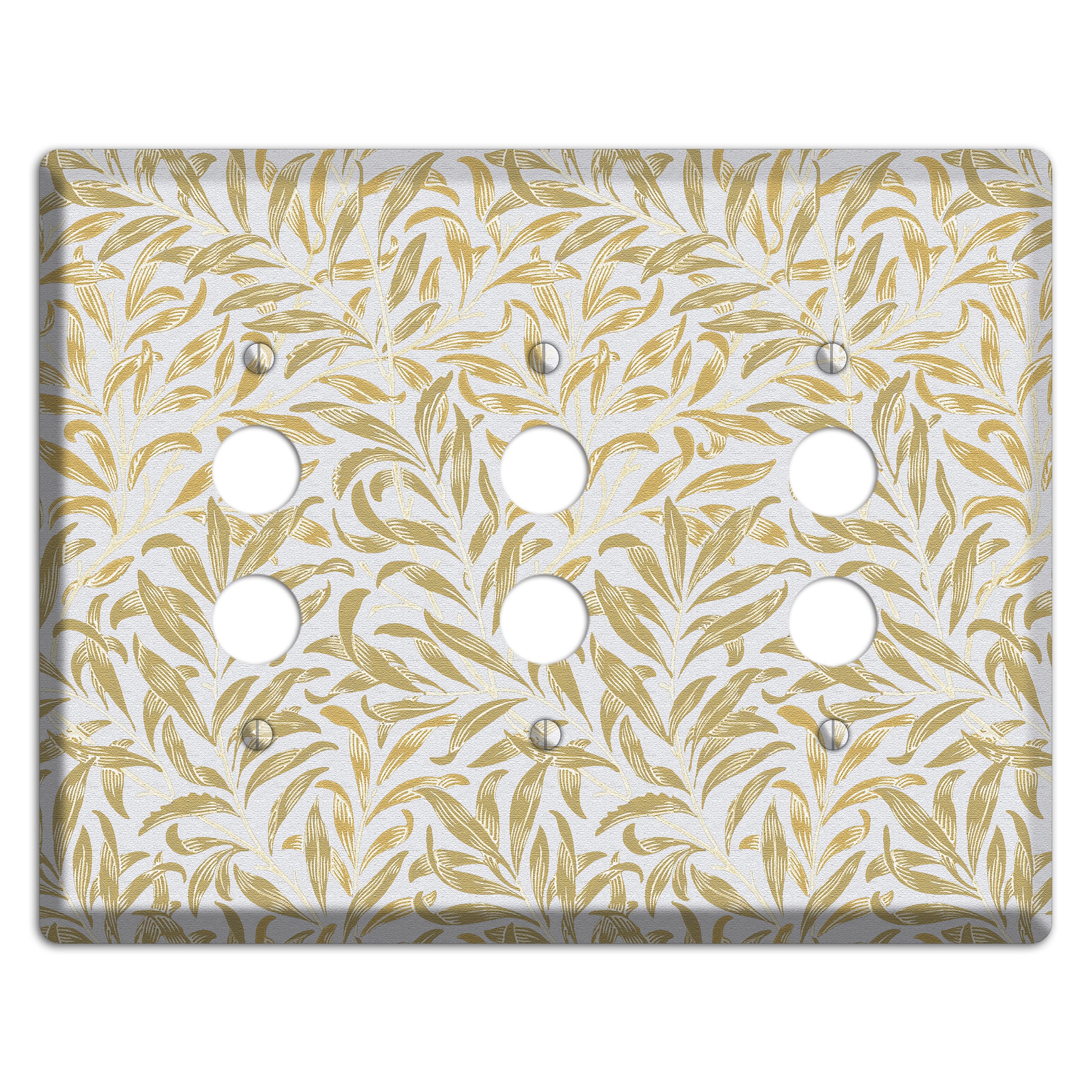 Gilded Meadow 3 Pushbutton Wallplate