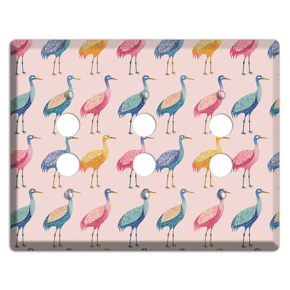 Rainbow Marsh Parade 3 Pushbutton Wallplate