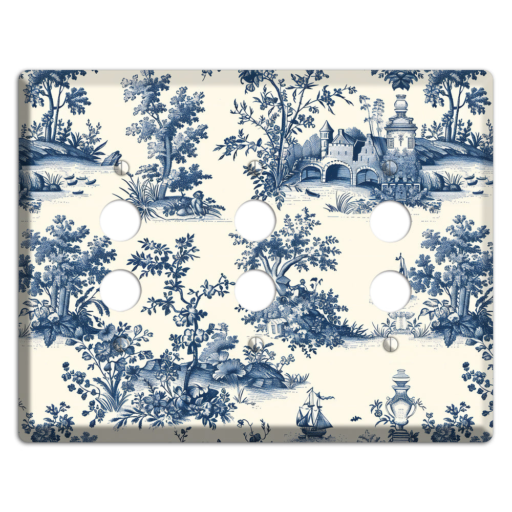 Harbor & Hedgerow 3 Pushbutton Wallplate