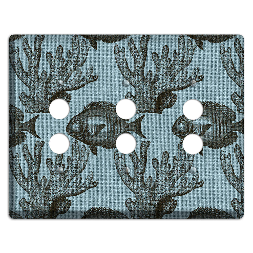 Reef Encounter 3 Pushbutton Wallplate
