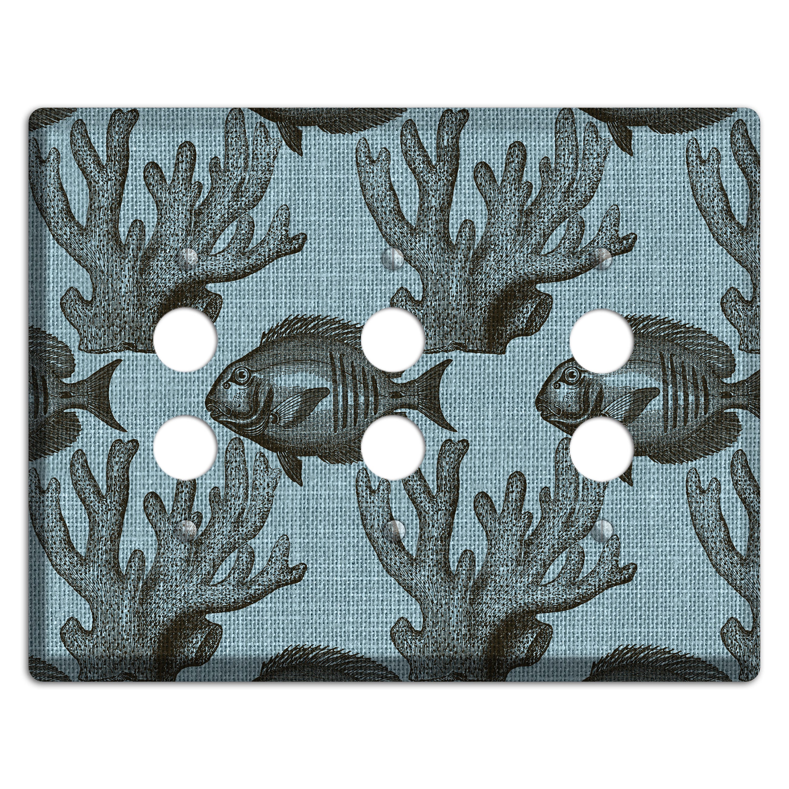 Reef Encounter 3 Pushbutton Wallplate