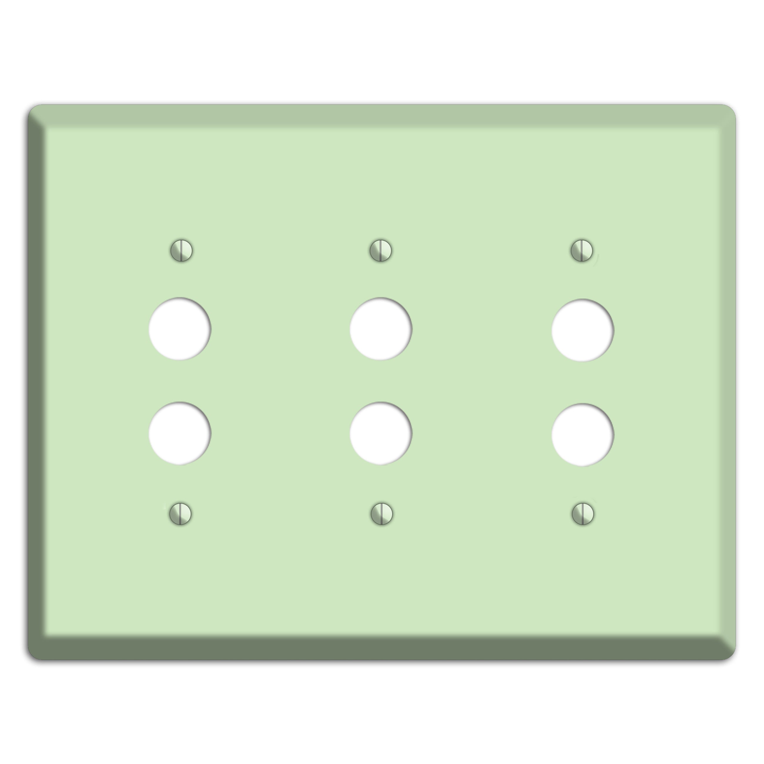 Baxter Mint 3 Pushbutton Wallplate