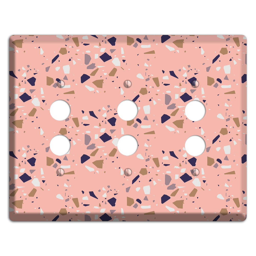 Blush Quarry 3 Pushbutton Wallplate