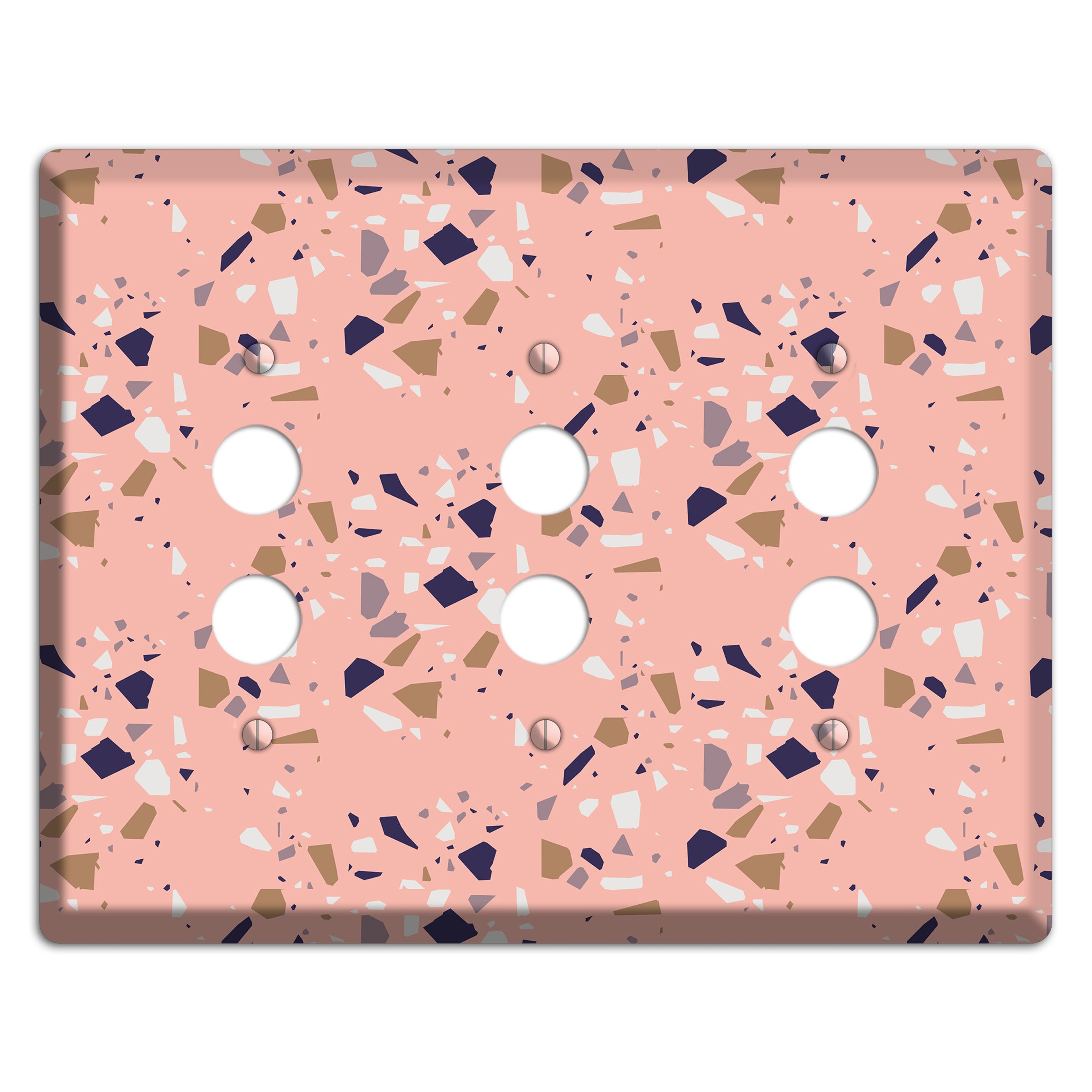 Blush Quarry 3 Pushbutton Wallplate