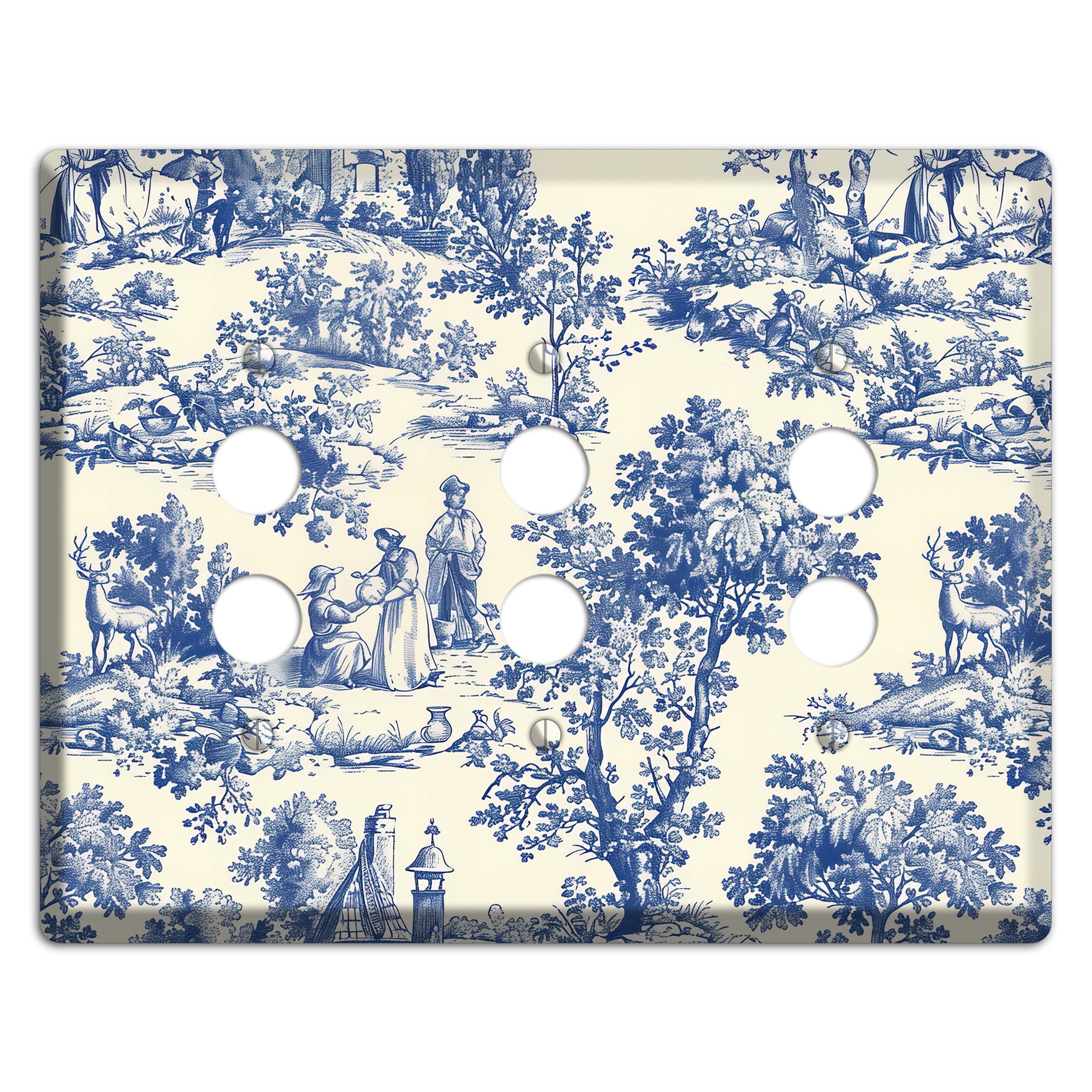 Pastoral Reverie 3 Pushbutton Wallplate