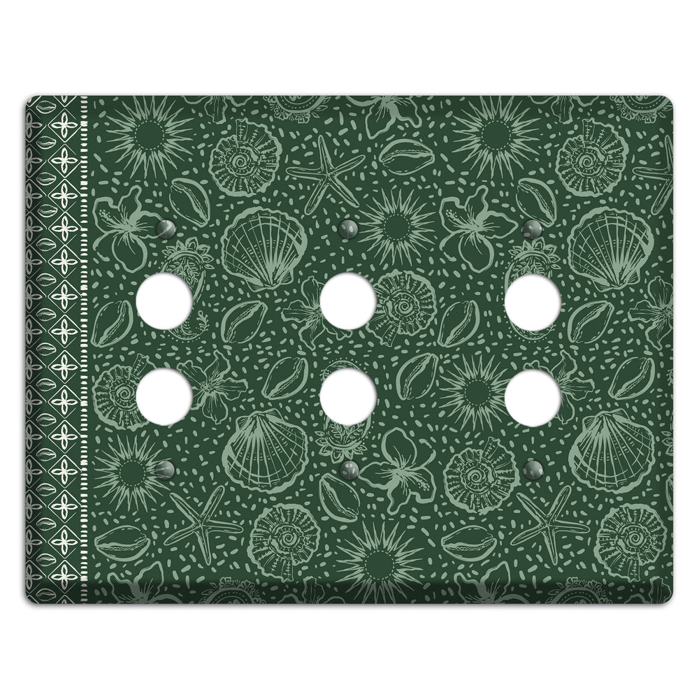 Emerald Tide Reliquary 3 Pushbutton Wallplate