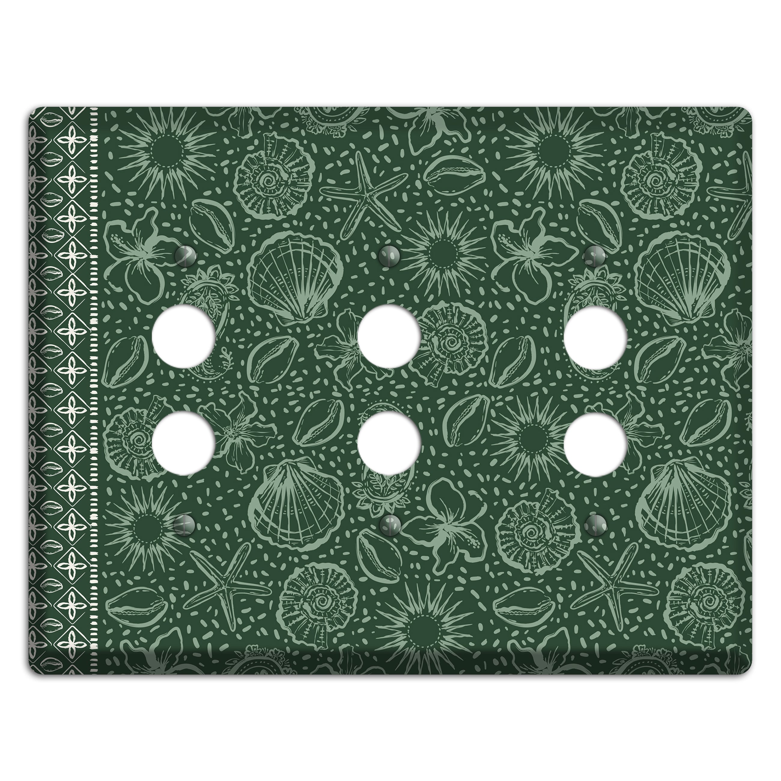 Emerald Tide Reliquary 3 Pushbutton Wallplate
