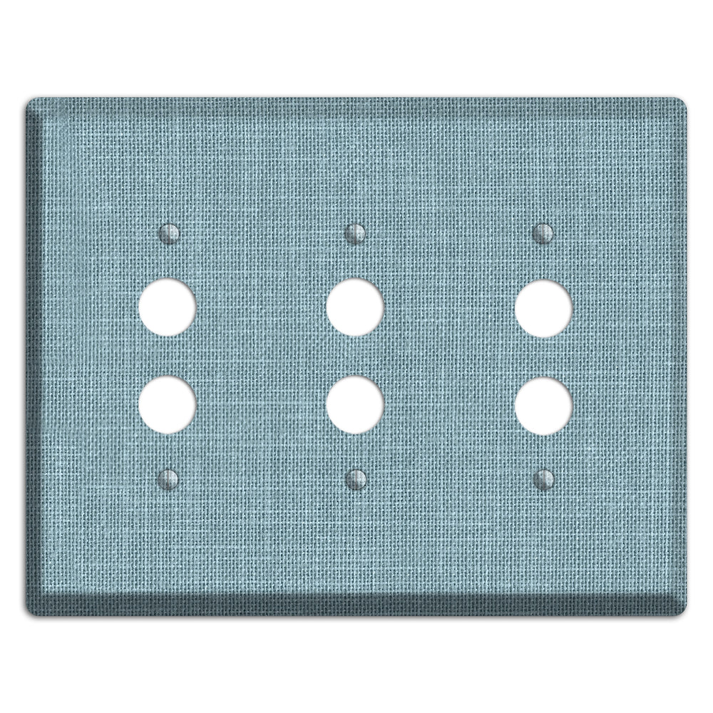 Linen Sky 3 Pushbutton Wallplate