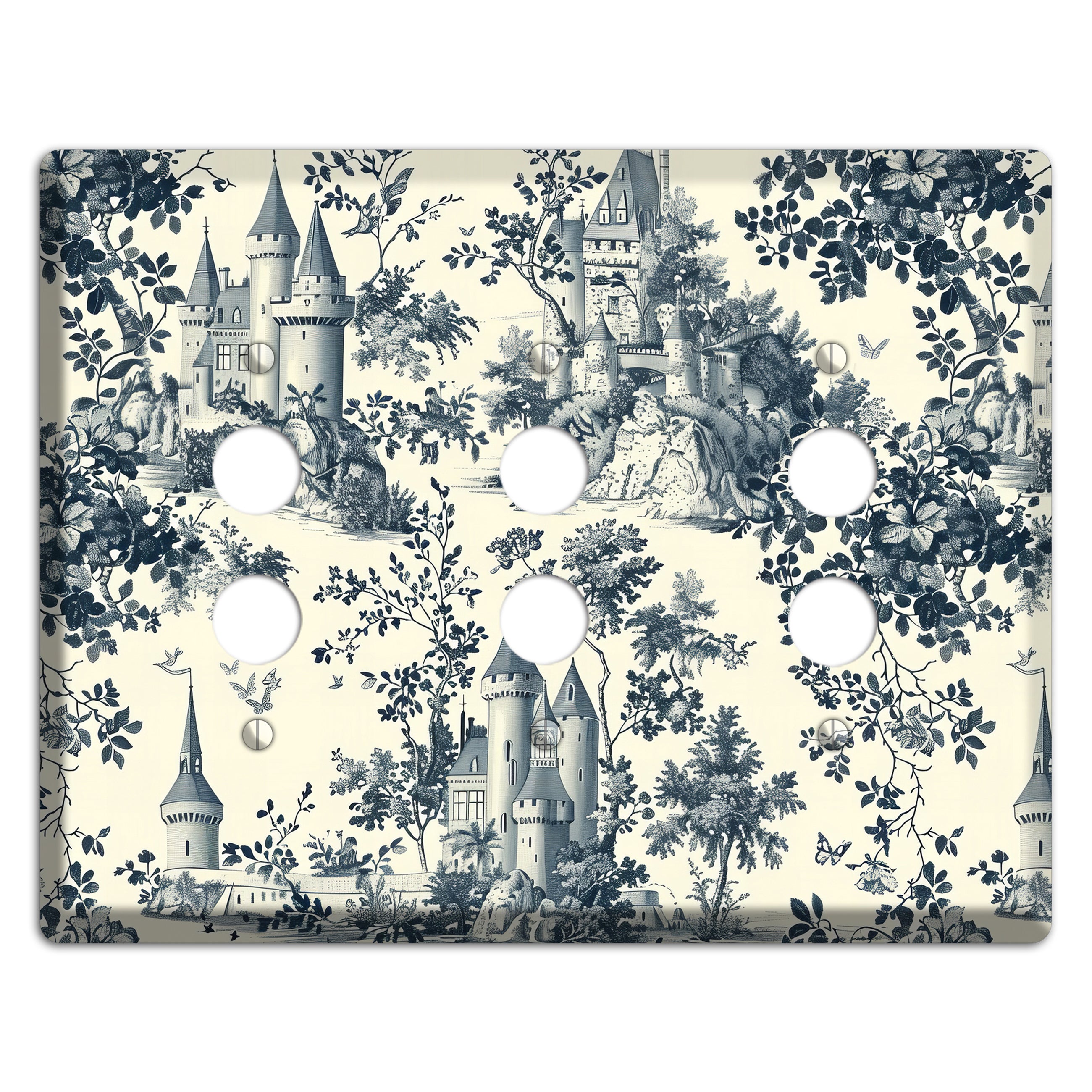 Castle & Crown 3 Pushbutton Wallplate