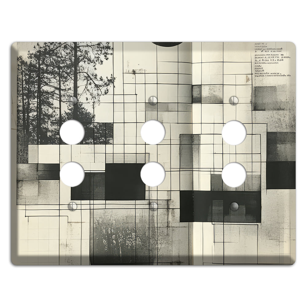 Cartographer's Dream 3 Pushbutton Wallplate