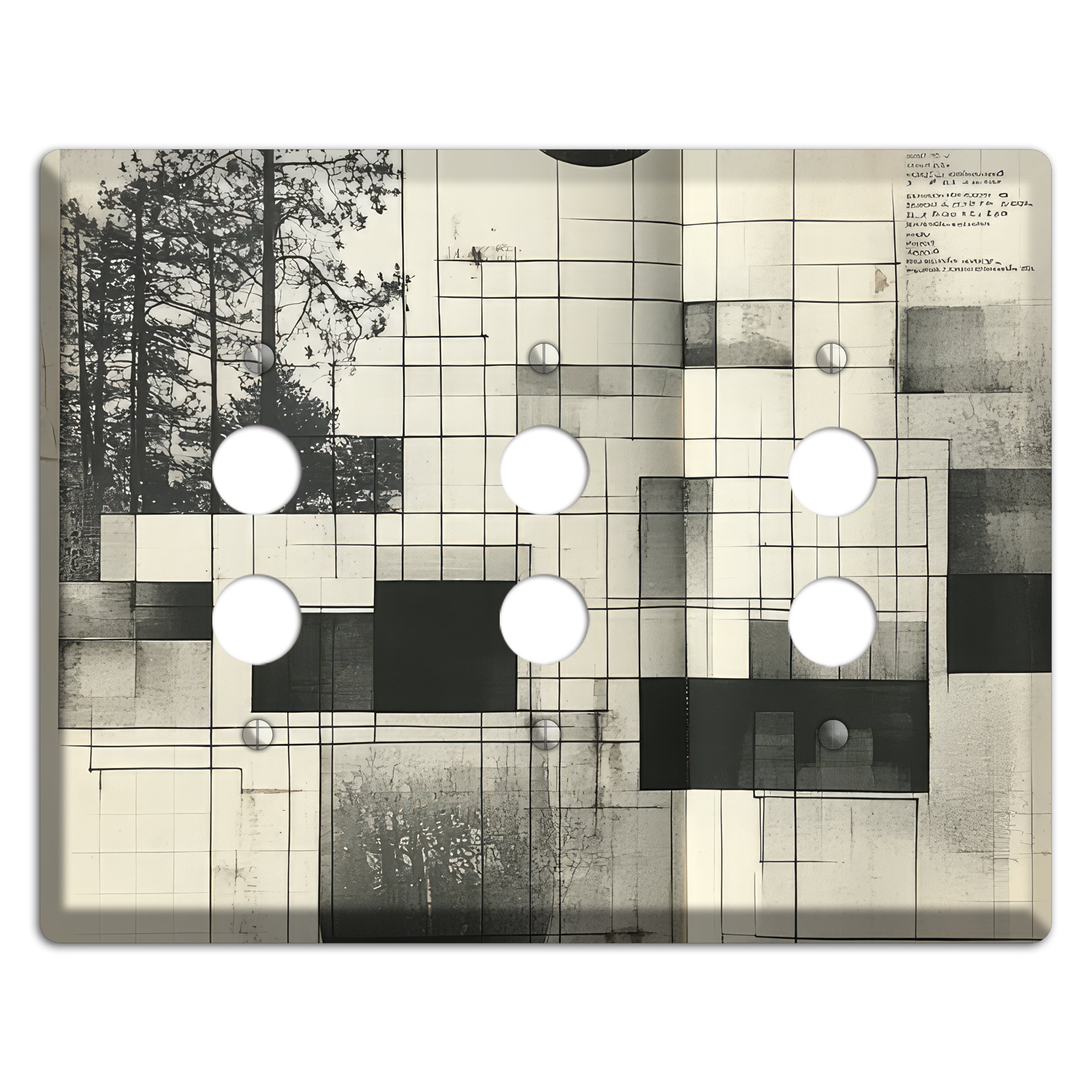 Cartographer's Dream 3 Pushbutton Wallplate