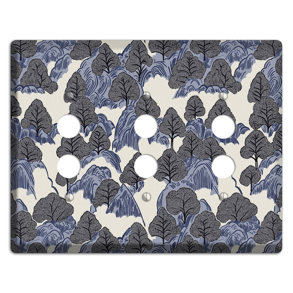 Thousand Pines 3 Pushbutton Wallplate