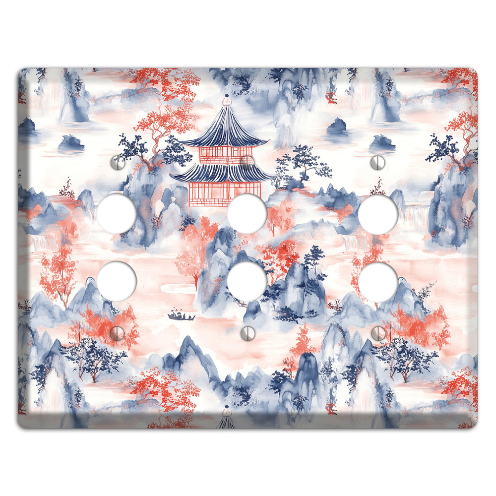 Ink & Ember Peaks 3 Pushbutton Wallplate
