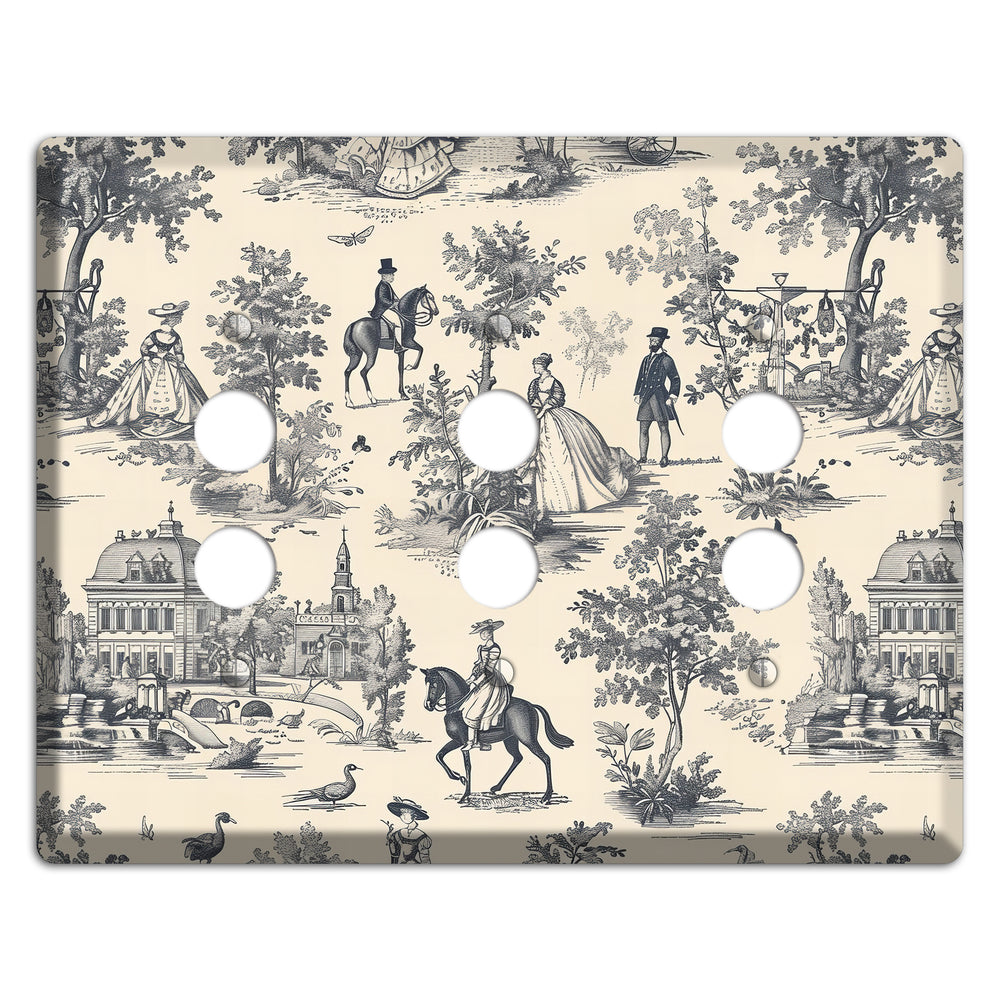 Country Estate Promenade 3 Pushbutton Wallplate