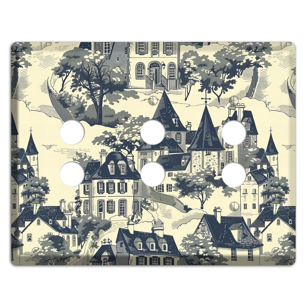 Village on the Hill 3 Pushbutton Wallplate