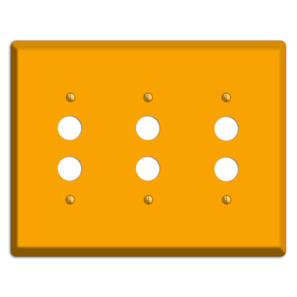Baxter Mustard 3 Pushbutton Wallplate