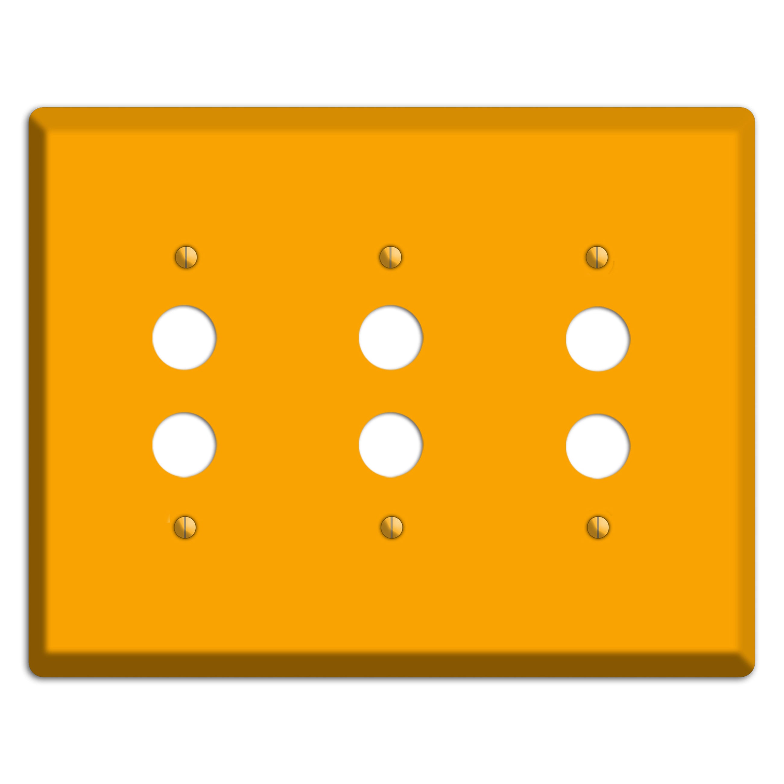 Baxter Mustard 3 Pushbutton Wallplate