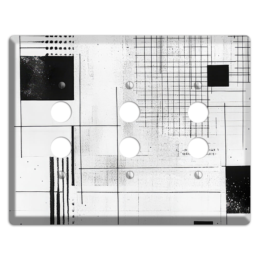 Drafting Table Ghost 3 Pushbutton Wallplate