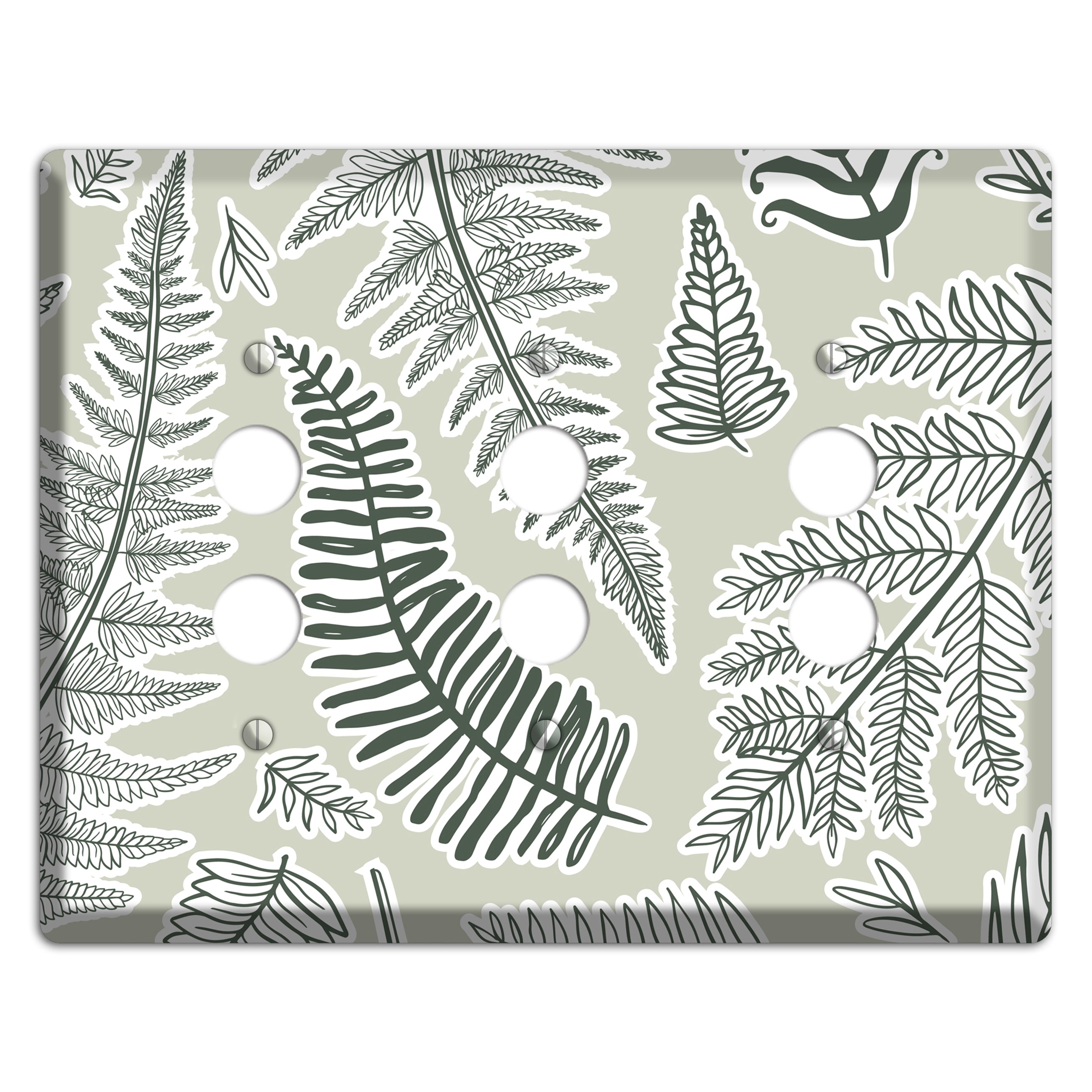 Forest Floor Scatter 3 Pushbutton Wallplate