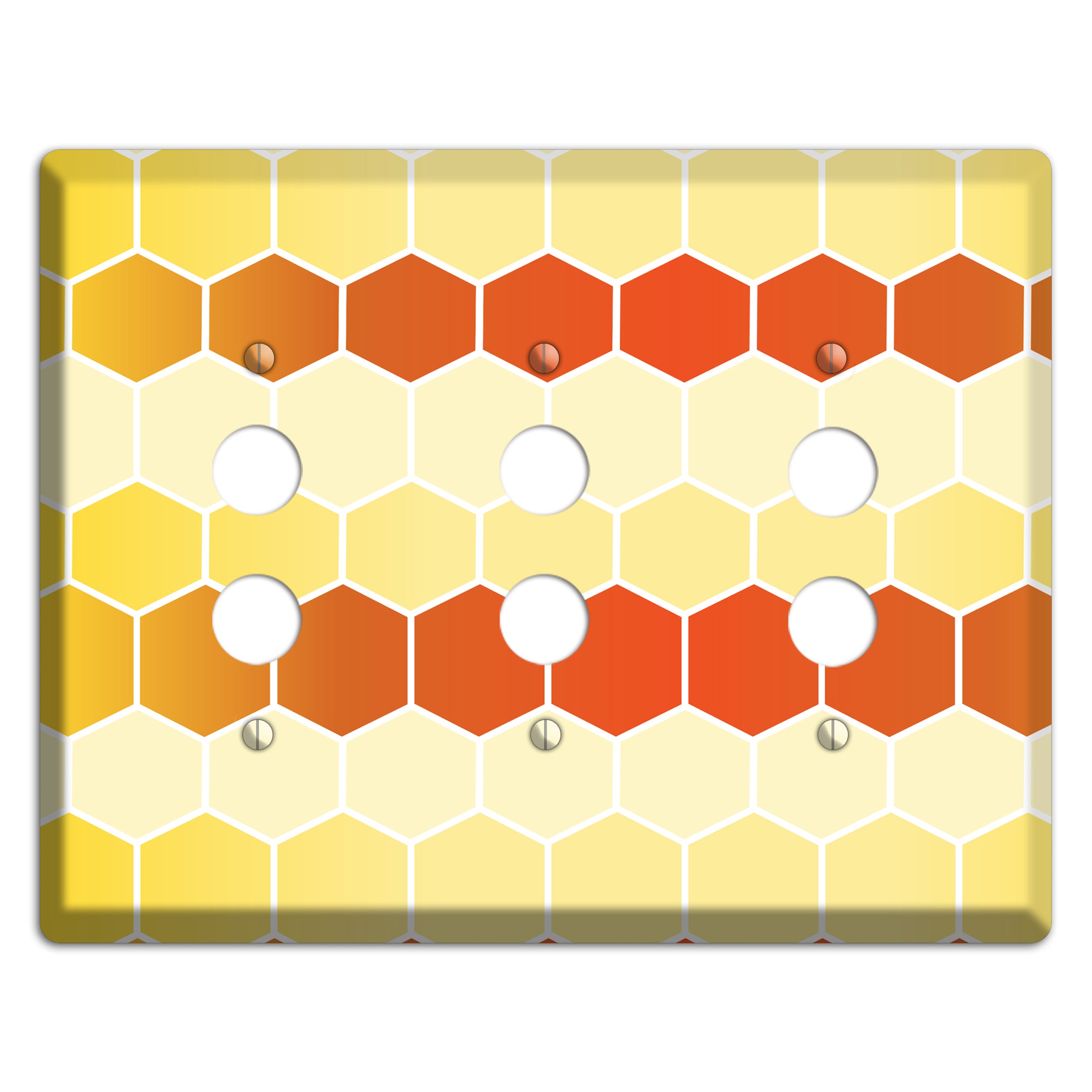 Amber Cell Drift 3 Pushbutton Wallplate