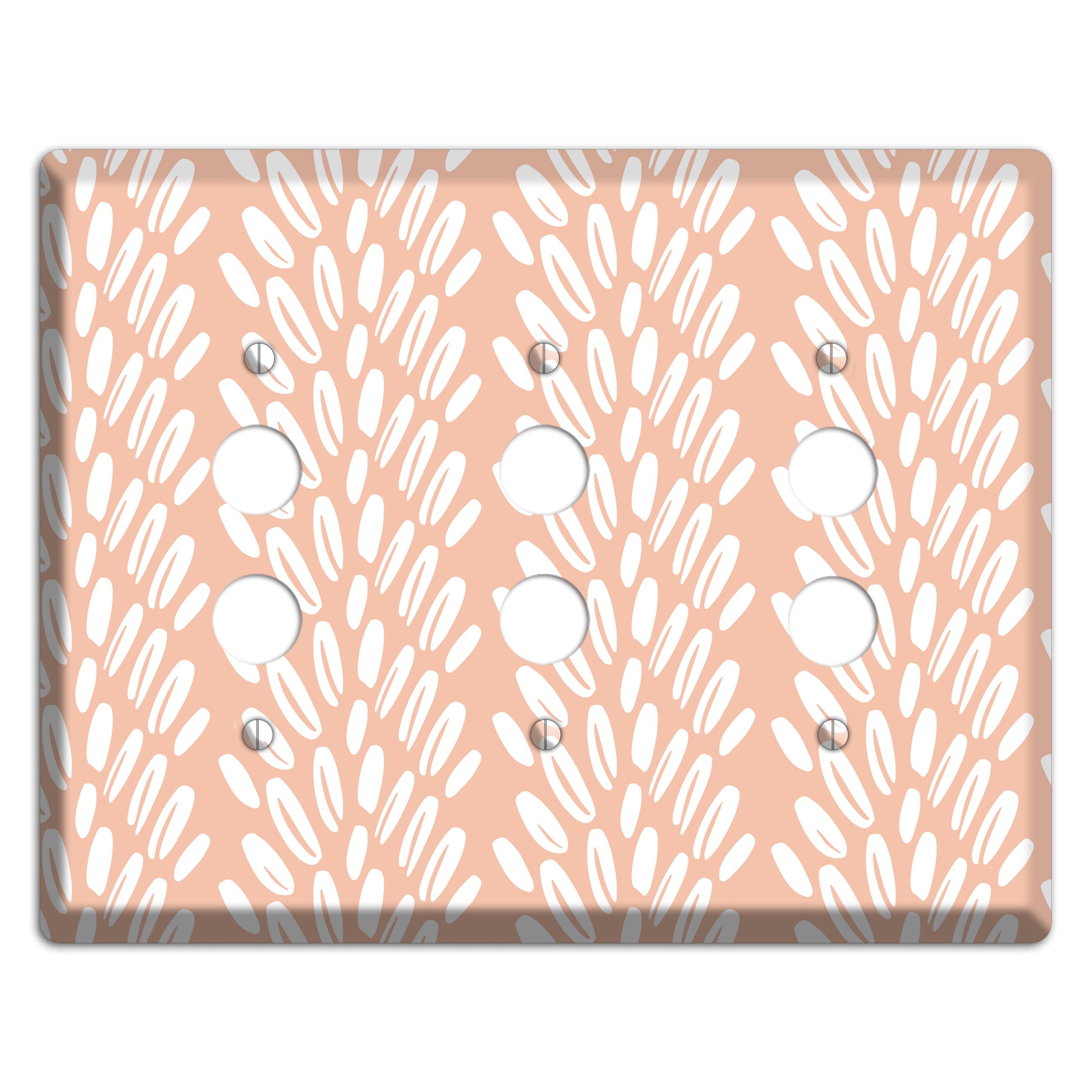 Harvest Plume Rise 3 Pushbutton Wallplate