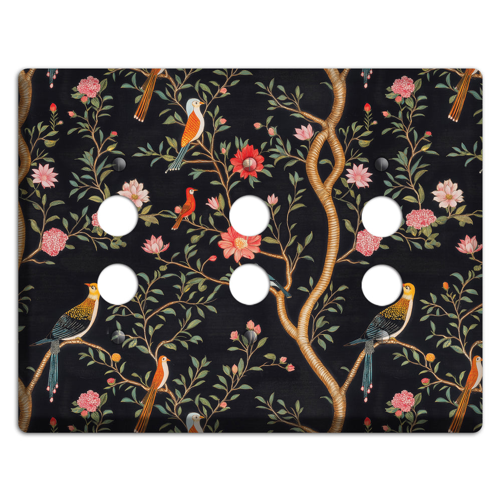 Garden After Dusk 3 Pushbutton Wallplate