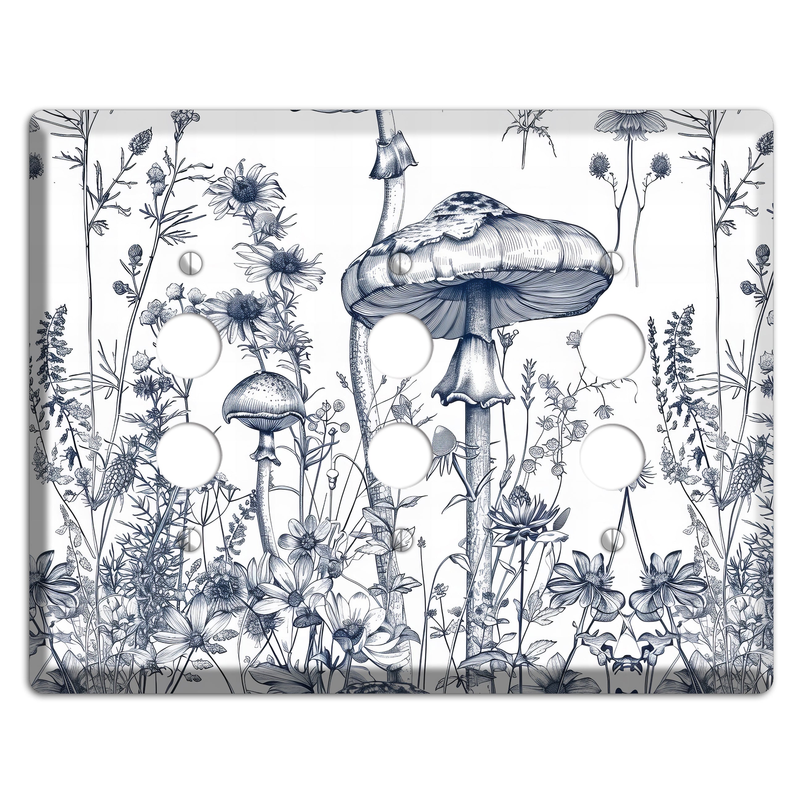 Forager's Meadow Spell 3 Pushbutton Wallplate