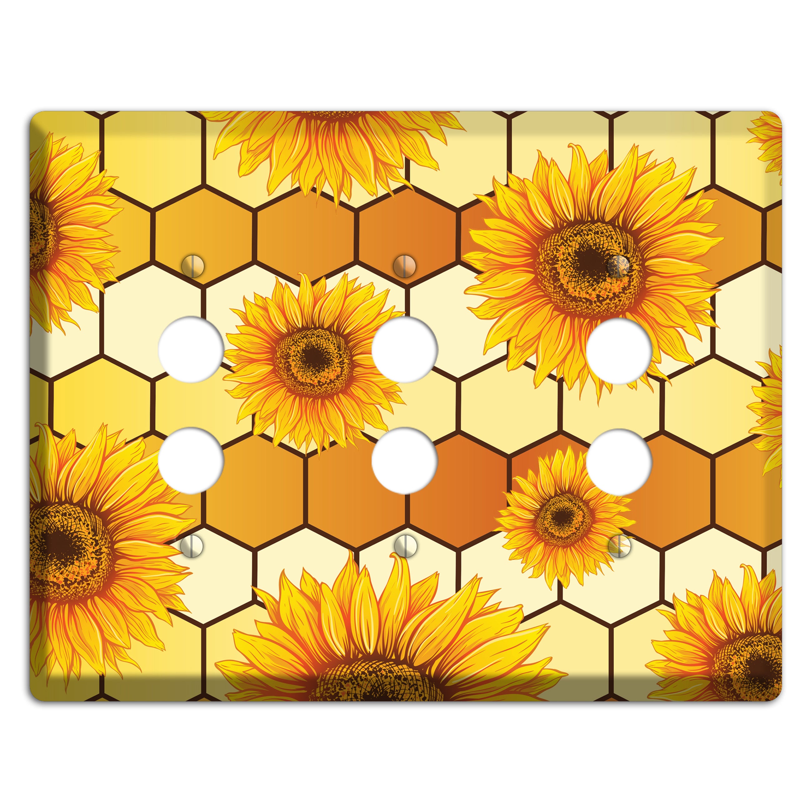 Honeycomb Solstice 3 Pushbutton Wallplate