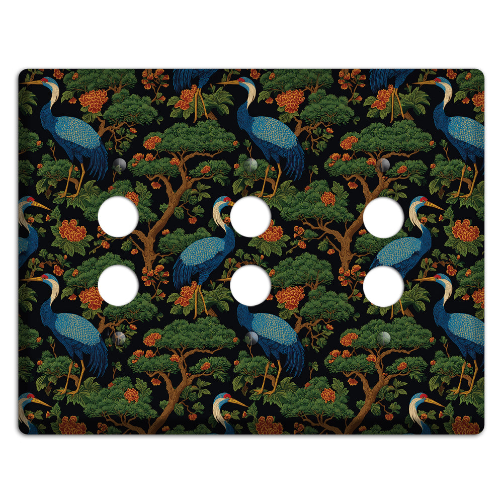 Cobalt Pine Vigil 3 Pushbutton Wallplate