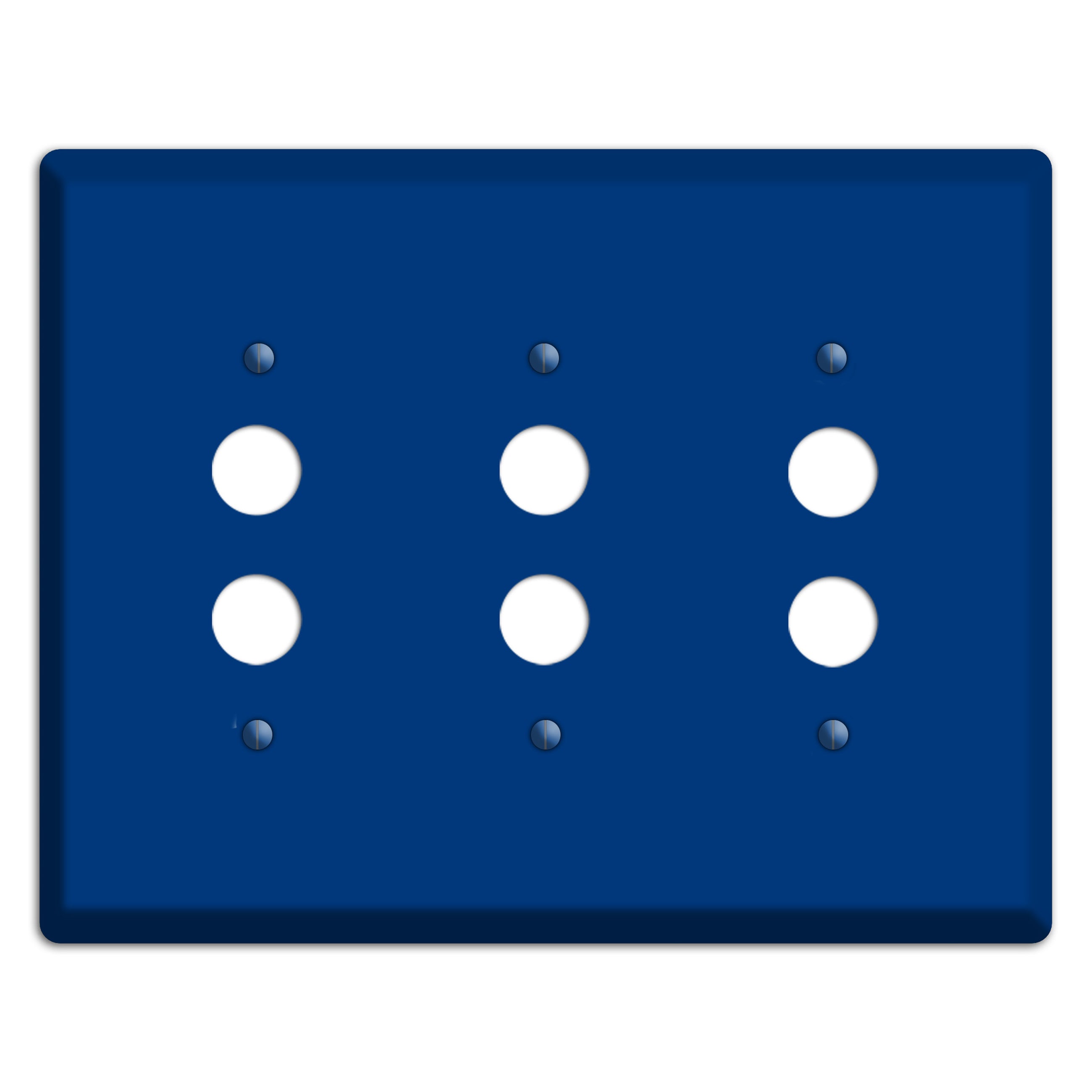 Baxter Simply Blue 3 Pushbutton Wallplate