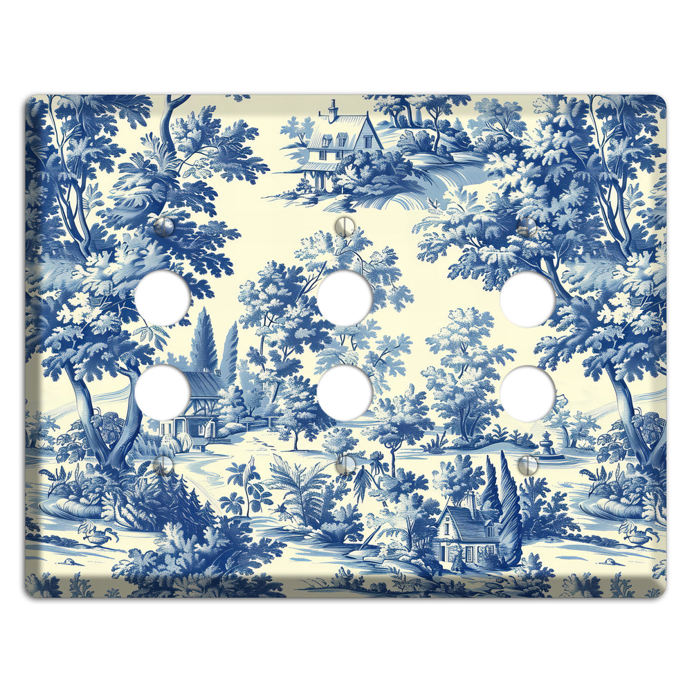 Country Estate Toile 3 Pushbutton Wallplate