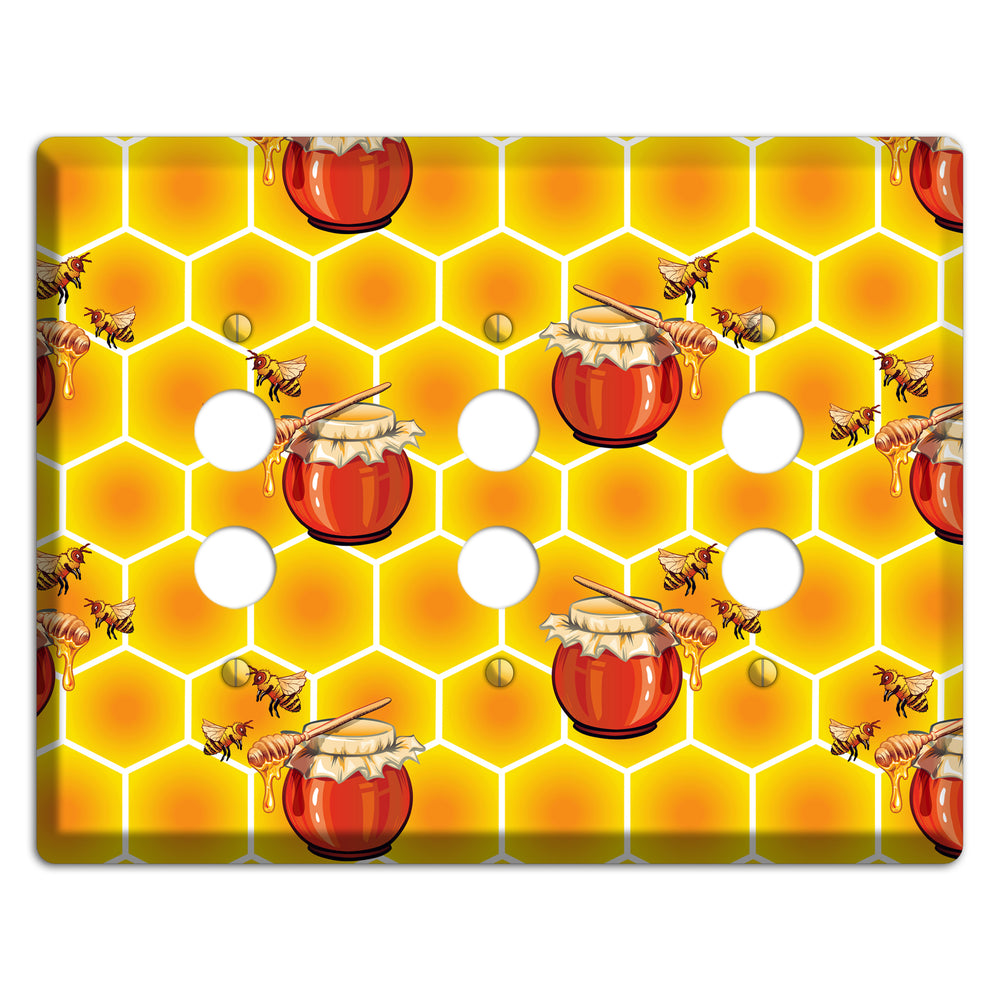Harvest Season Repeating 3 Pushbutton Wallplate