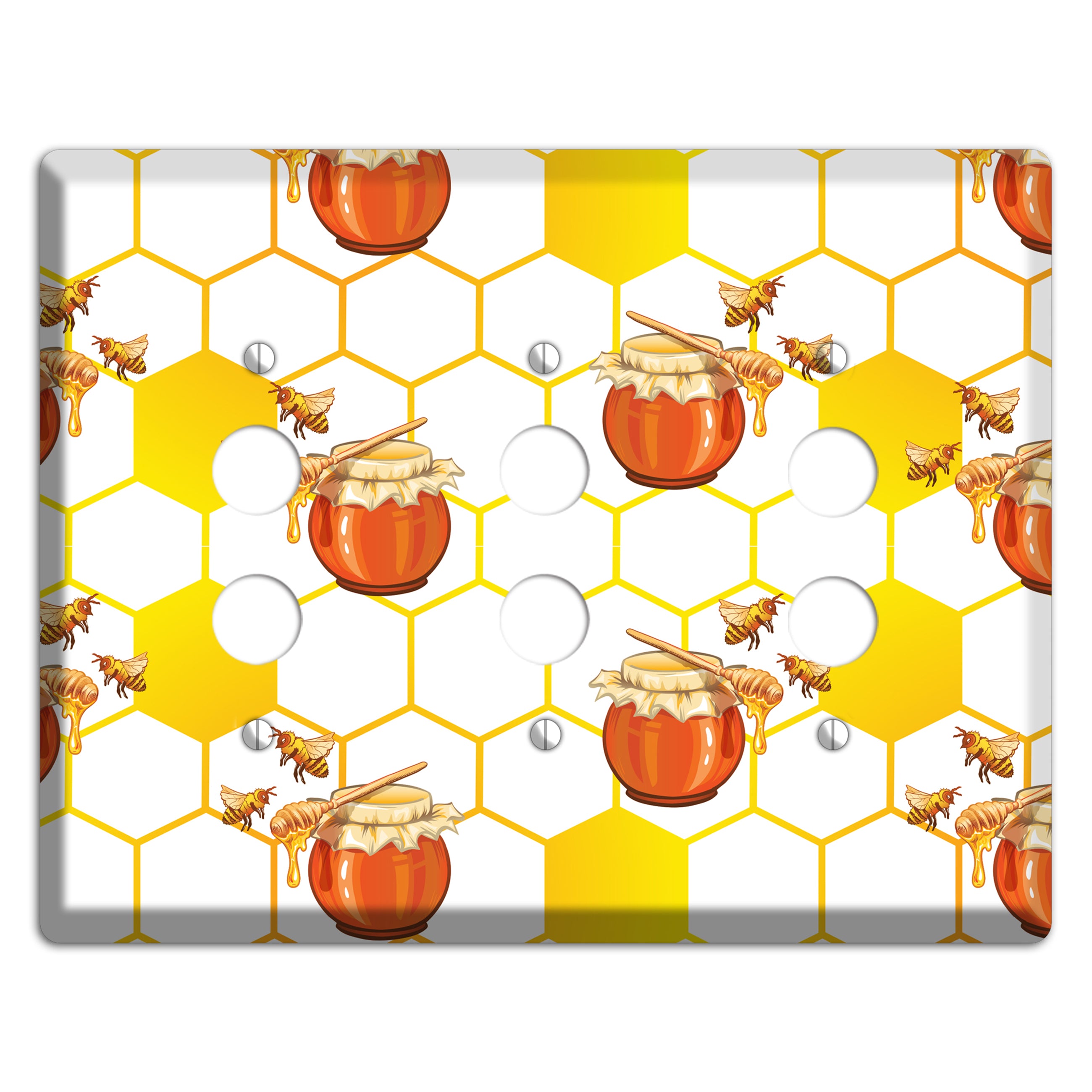 Honeypot Reverie 3 Pushbutton Wallplate