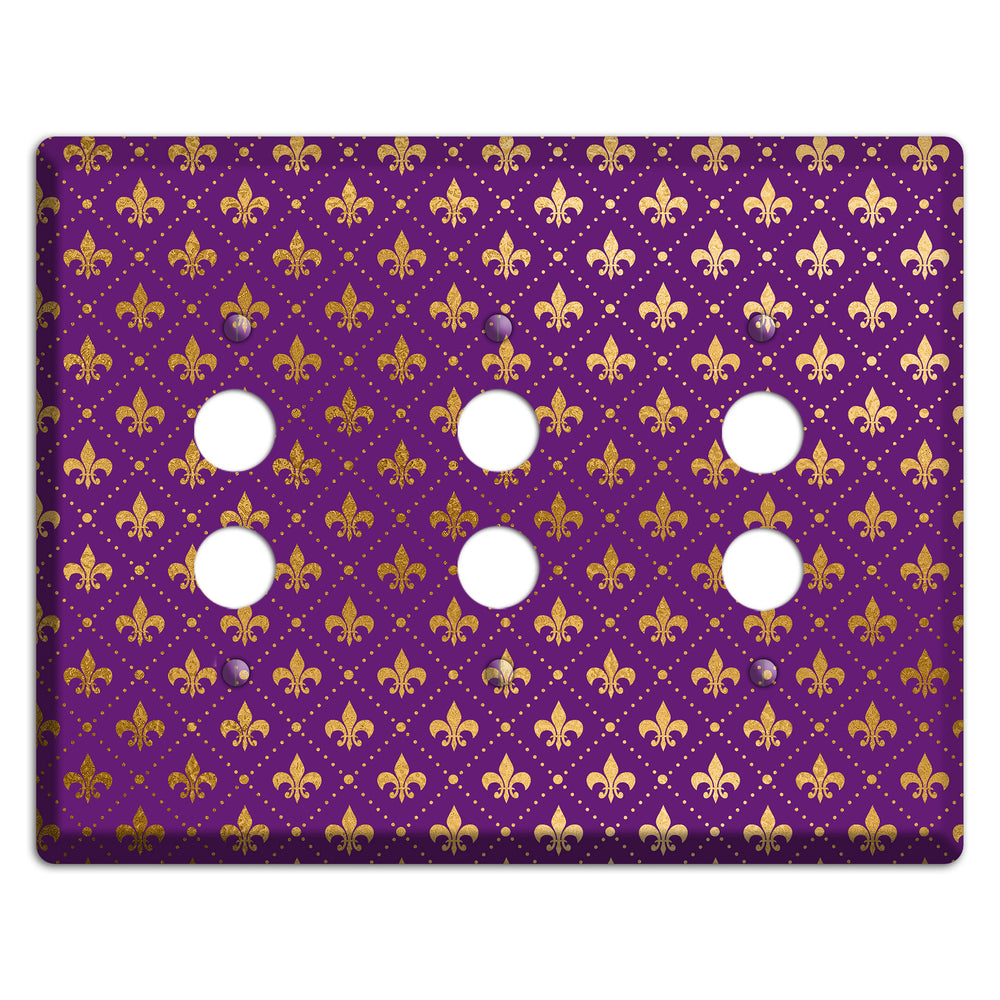 Velvet Crown 3 Pushbutton Wallplate