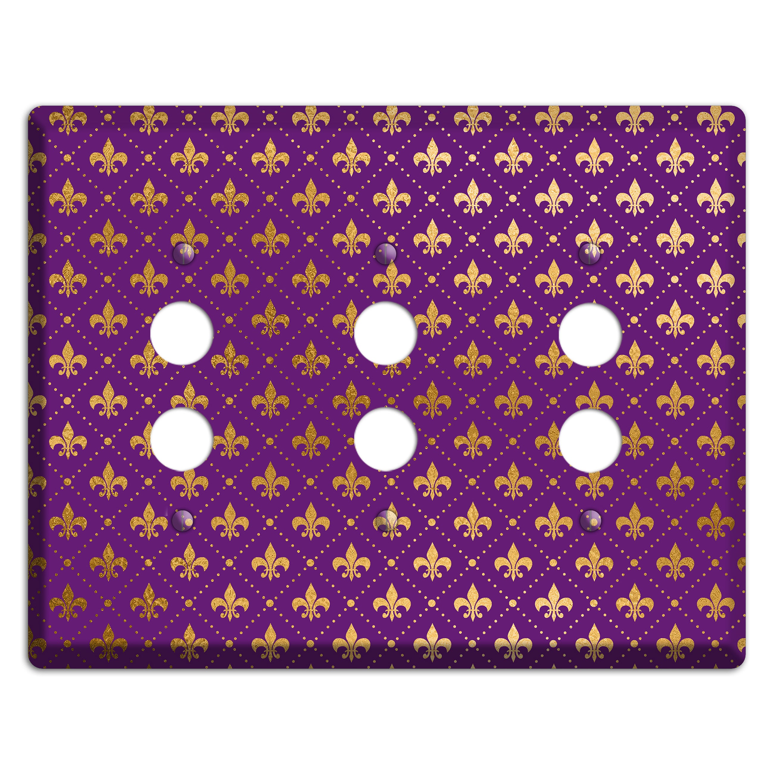 Velvet Crown 3 Pushbutton Wallplate