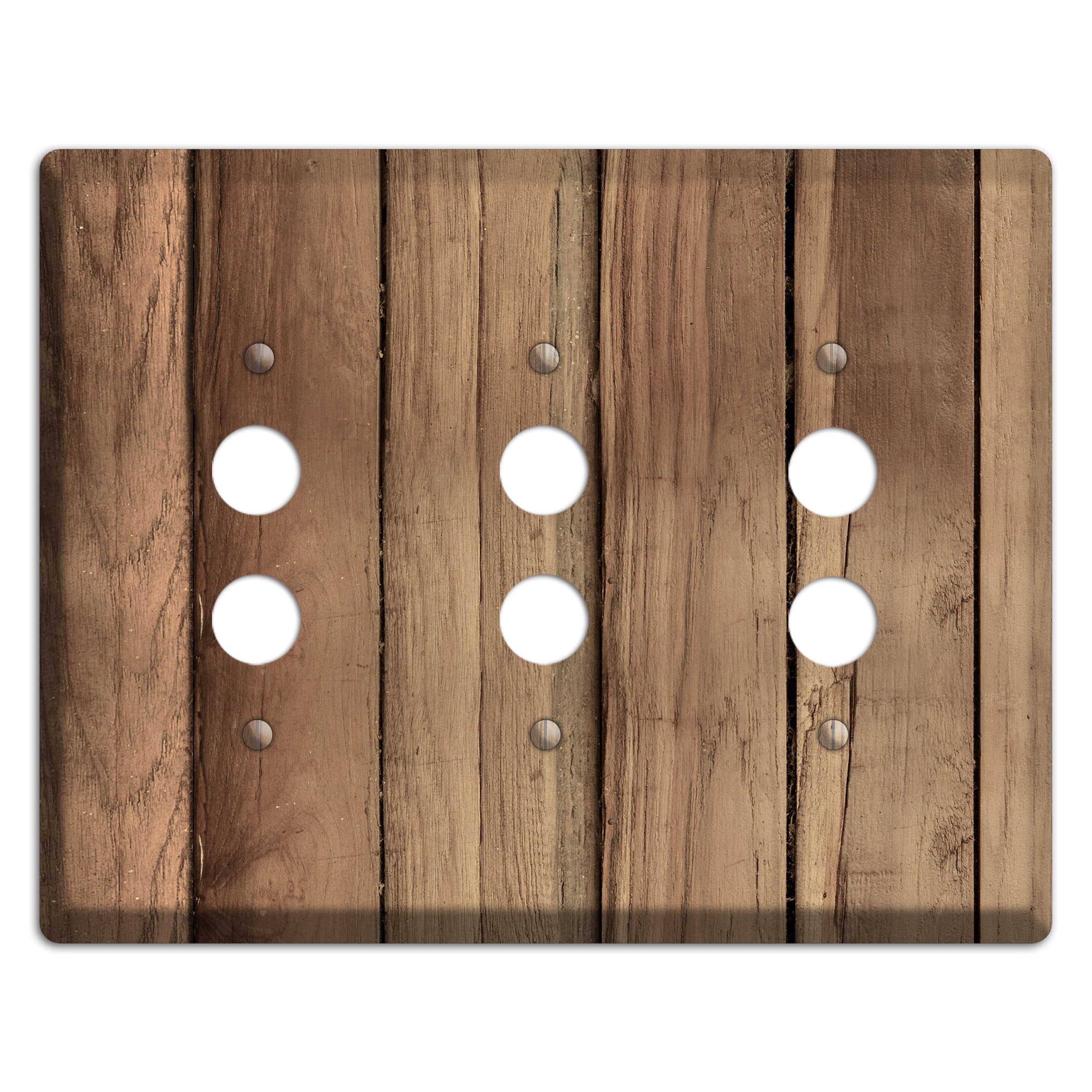 Saltwood Panels 3 Pushbutton Wallplate